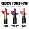 REVLON Super Lustrous Glass Shine Lipstick, Flawless Moisturizing Lip Color with Aloe, Hyaluronic Acid and Rose Quartz, Glassy Pink (016), 0.15 oz