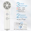 Webeauty Hair Dryer, [Super Mini] Ionic High-Speed Blow Dryer 110V Travel 200 Million Negative Ions, 110,000RPM Brushless Motor for Home Rv Salon Fast Drying Portable Lightweight, White
