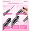 MelodySusie Rechargeable Cordless Electric Nail Drill,PC180E 25000RPM Portable Nail Efile for Acrylic Gel Dip Powder Nails, 25 Speeds with Nail Drill Bits Sanding Bands Gray