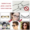 WAFJAMF 12 Pairs Eyeglass Nose Pad, Adhesive Anti-Slip Nose Pads for Plastic Frames,Sunglasses Nose Pads