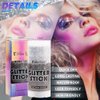 Beagirl Silver Body Glitter Stick for Women,Chunky Glitter stick for Body,Face,Hair,Lip,Eye,Long Lasting Sequins Holographic Makeup Glitter,Body Shimmer Accessories for Festival Art Party Halloween