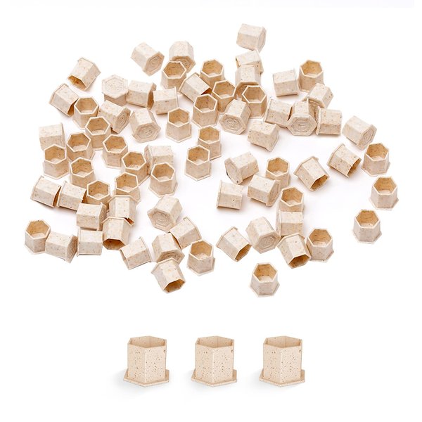 EZTAT2 Tattoo Ink Caps Medium 12mm - 200pcs Biodegradable Disposable ECO-Friendly Tattoo Ink Cups, Tattoo Supplies and Equipment for Tattoo Cartridge Needles and Tattoo Kit