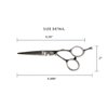 Cricket Logo Gold Series Pro 5.25” Hair Cutting Shear Professional Stylist Barber Haircutting Scissors, Stainless Steel, Convex Edge, Includes Hair Dryer Gift