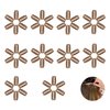 60 PCS 32mm 6-Teeth Brown Hair Wig Clips Metal Snap Hair Clips U Shape Wig Clips Wig Combs to Secure Wig Hair Clips for Wigs Accessories for Women Clips for Extensions Clips with Rubber Chunni Clips