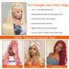 SPOU Blonde Wig Human Hair 28Inch 613 Lace Front Wig Human Hair 5x5 Straight HD Lace Front Wigs Human Hair 613 Blonde Lace Front Wigs Human Hair Glueless Wigs Human Hair Pre Plucked With Baby Hair