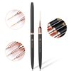 Etercycle Nail Art Liner Brushes, 6pcs Striping Nail Gel Polish Painting Brush Set, Thin Nail Art Dotting Drawing Pen (5/7/9/11/15/25mm)