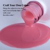 Imtiti Sheer Pink Gel Nail Polish, 15ML Jelly Pink Translucent Color UV/LED Soak Off Gel Polish for DIY Nail Art Manicure and Pedicure at Home or Salon, 0.5 fl oz 1Pcs