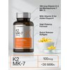 Horbäach Vitamin D3 K2 | 5000iu of Vitamin D & 100mcg MK-7 Complex | 180 Softgel Capsules | Non-GMO & Gluten Free Supplement