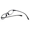 Calabria 718 Flexie Oval Reading Glasses +2.00 Ebony Men/Women Bendable One Power Readers Flexible Durable TR90 Frame