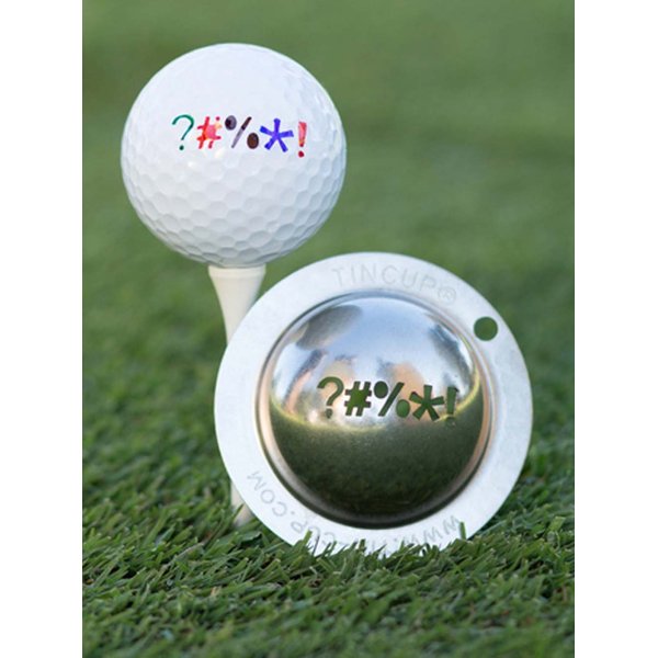 Tin Cup Golf Ball Custom Marker Alignment Tool (Out of Bounds)