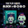 1PC （750+pcs） Random Box Dark Night Skeleton Cute Cosplay Mini Building Block Figure Toys, Building Blocks Gifts Randomly One of The Four Desighs for Birthday Christmas Deco.
