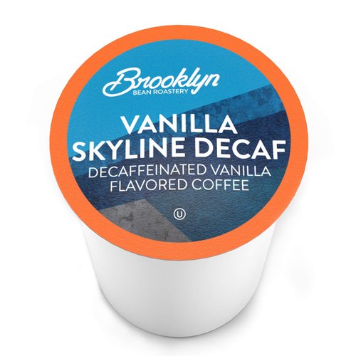 Brooklyn Beans Coffee Pods, Vanilla Skyline Decaf, Compatible with K Cup Brewers Including 2.0, 40 Count