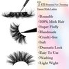 Mink Lashes Bulk 22mm Lashes Fluffy Yasnai Eyelashes, Real Mink Lashes 6 Pairs Pack Wispy Long 9D EyeLashes Wholesale