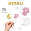 Ambishi 24 Pcs Messi Soccer Star Number 10 Cupcake Toppers, Happy Birthday Cake Decorations for Ball Player, Football Fans Team Party, Sport Football Themed Birthday Party Supplies