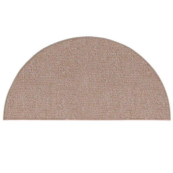 Ambiant Broadway Collection Pet Friendly Indoor Outdoor Area Rugs Beige - 22" x 44" Half Round-Stain Resistant Elegance, Easy Machine Wash Care- Perfect for Weddings & Everyday Use!