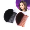 Ericotry 2Pcs 3.3inch Charming Bump It Up Volume Inserts Sponge Foam Hair Comb Do Beehive Hair Stick Bun Maker Tool Hair Base Styling Accessories Hair Increasing Tool (Brown)