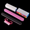 AKOAK 5 Pcs/Set Nail Art Buffer File Block Professional Manicure Tools Kit Rectangular Nail Files Brush Nail Art Tools