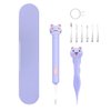 2 Pack Baby Nose and Ear Cleaner, Nasal Booger and Ear Wax Removal Tool Nose Cleaner Tweezers with Light for Newborns Infants Adult Safely Clean Baby's Boogers Ear Wax Baby Must Have Items(Purple)