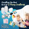 STICKY LIL FINGERS Fairy Jar Night Light Kit - Make Your Own Lanterns Set - Fairy Lantern Craft Kit for Girls - Fairy Night Light - Fairy Jar Kit - Gift Craft Fairy - Fairy Potions Craft Kit