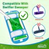 HOMEXCEL Microfiber Reusable Mop Pads Compatible with Swiffer Sweeper- Machine Washable Microfiber Mop Pad Refills for Household Cleaning-Floor Cleaning Mop Head Pads Work Wet and Dry-Pack of 2