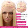 SIYUSI 613 Lace Front Wig Human Hair 13x1 lace front wig 24inch 613 Frontal Wig Human Hair Pre Plucked with Baby Hair Brazilian Virgin Straight Lace Front Wigs for Women