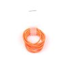 La Tartelette 2.4 cm Elastic Bands Hair Ties Children Rubber hair headbands - 100 Pcs (Orange)