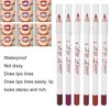 6pcs Lip Liner, Professional Waterproof Matte Long Lasting Lip Pencil, Women Lip Pencil(set 01)
