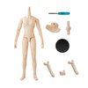 YMY23 25 Male Doll Body Compatible with Ob22 OB24 GSC BJD Doll Head DIY Drawing Mannequin Action Figure Models(Normal White-8.66 in)