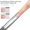 Acrylic UV Gel Tips Sculpture Tweezers Clip Nail Pincher Nipper Nail Form Kit Set, Stainless Steel Nail Shaping Tweezers C Curve Nail Art Tools for Manicure, Pedicure(HJ-NAT246)