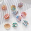 Generic Mini Shell Hair Clip,Small Claw Clip for Women,Acetate Hair Clip,Small Hair Clip,Blue, 1 Count (Pack of 2)