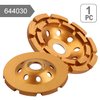 KSEIBI 644030 Diamond Concrete Grinding Wheel 4 1/2 inch for Polishing and Cleaning Stone Concrete Surface, Cement, Marble, Rock, Granite, and Thinset Removing, Angle Grinder Wheels Cup