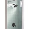American Standard 9038074.243 Spectra Fixed 4-Function Adjustable Shower Head 7-inch 1.8 GPM, Matte Black
