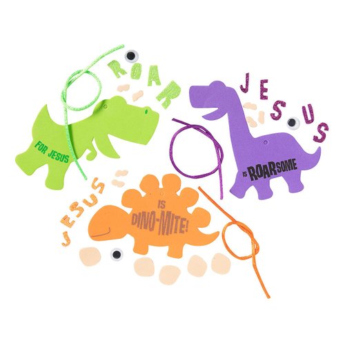 Fun Express Roar for Jesus Ornament Craft Kit - VBS Vacation Bible School Supplies/Decor - Makes 12