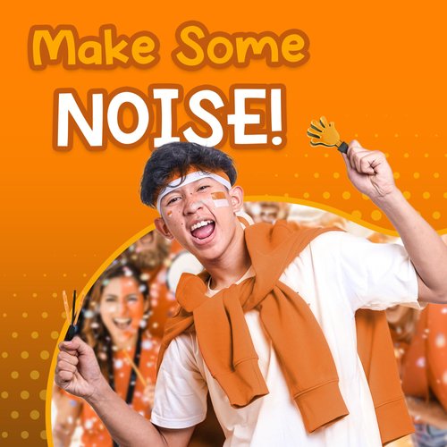 Windy City Novelties Hand Clapper Noise Makers Party Favors (Orange/Black)