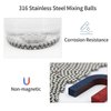 Agidea 200PCS Paint Mixing Balls, Nail Polish Mixing Balls, 316 Stainless Steel Bearing Balls, 4mm/apr. 0.16”