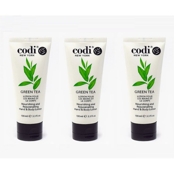 CODi Green Tea Lotion nourishing and rejuvenating HAND & BODY LOTION 3.3 oz - 3 TUBES