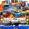 BAJCOHNG Hot Cars Birthday Banner Backdrop for Wheels Birthday PartyBackdrop,Race car Birthday Party Supplies，Race car Birthday Party Supplies,Birthday Party Background Banner (7x5ft)