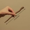BDHRKTE 4 Pieces Of Sandalwood Hairpin, Ball Head Simple Spring Plate Hairpin, Retro Handmade Wooden Hair Stick Long Hair Sandalwood Hair Bun Hairpin Ladies Hair Accessories