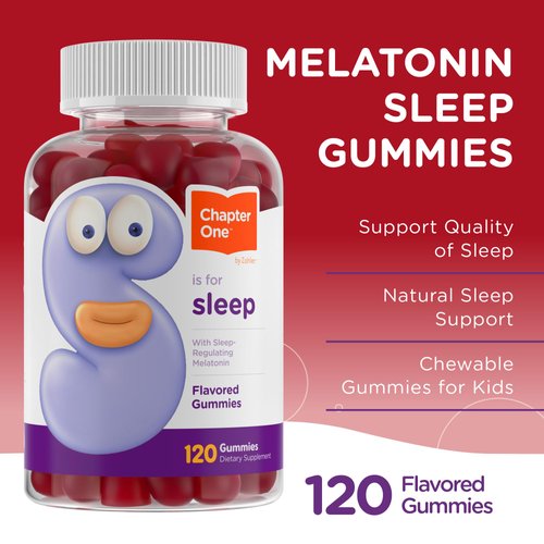 Zahler - Chapter One Sleep Melatonin Gummies for Kids & Adults (120 Flavored Gummies) - 2.5 mg Melatonin Gummy - Kids Melatonin Kosher Sleep Gummies - Natural Kids Melatonin Gummy for Sleeping