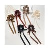 Bow Scrunchie Hair Ties with Bow Silk Scrunchies Women Girls Cute Bows Hair Ribbon Tie for Thick Thin Hair Bowknot Satin Scrunchies Ponytail Holder Scrunchy Bows Long Tail Hair Bands