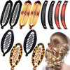 12 Pieces Banana Hair Clips Hair Comb Clips Classic Banana Clips, Ponytail Fishtail Fish Hair Holder for Women Girls Clamp Accessory