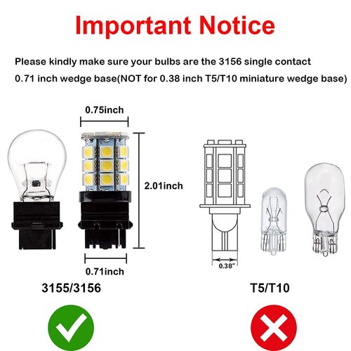 Makergroup S8 3156 Wedge Base LED Light Bulb 12VAC/DC Low Voltage 4Watt Daylight White 6000K for Outdoor Landscape Lighting Pathway Deck Step Paver lights,Driveway Lights 6-Pack