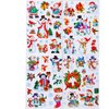 Christmas Window Clings, Snowman Snowflake Ornaments Glitter Window Decals, Double-Side Removable Glitter Stickers for Home Party Supplies