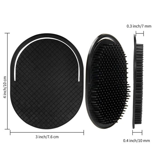 6Pcs shampoo pocket comb massage hair comb pocket palm brush comb portable hair comb beard comb creative scalp massage brush comb for men and pets (6PA)