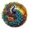 Wooden Puzzles for Adults, 300 Pieces Adult Puzzles, Unique Peacock Puzzles Gifts for Puzzle Lover, Wooden Puzzle Games (L-13.3 * 13.1in)