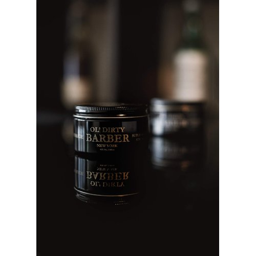 OL' DIRTY BARBER Hair Pomade For Men - Water Base Pomade for High Shine Strong Hold Styling Sleek Back - 4oz