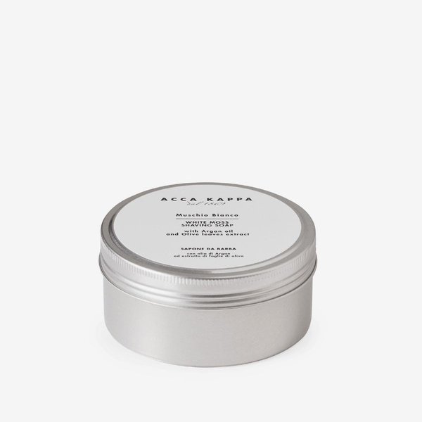 ACCA KAPPA White Moss Shaving Soap – Hydrating and Soothing Formula with Argan and Olive Extracts