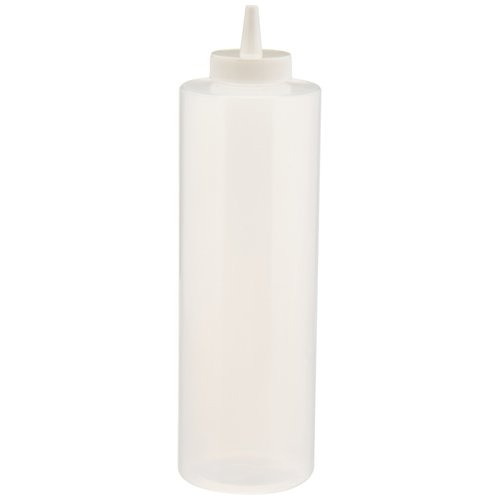 Winco 6-Piece Squeeze Bottles, 24-Ounce, Clear,Medium