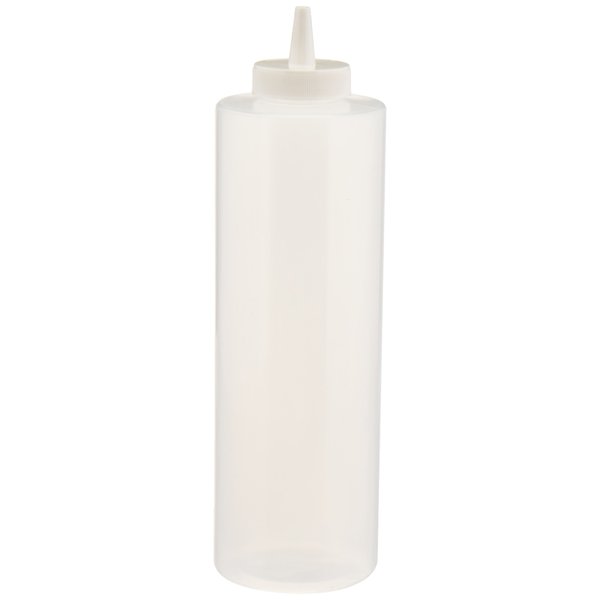 Winco 6-Piece Squeeze Bottles, 24-Ounce, Clear,Medium