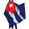 Cuba Cuban Art Flag Salon Barber Cape - Professional Hairdressing Waterproof Hair Cutting Cape With Adjustable Snap Closure-Haircut Apron For Hair Stylist And Home Use-55''X66''